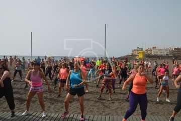 Clases magistrales de Zumba y Body Combat en Melenara (Foto TA)